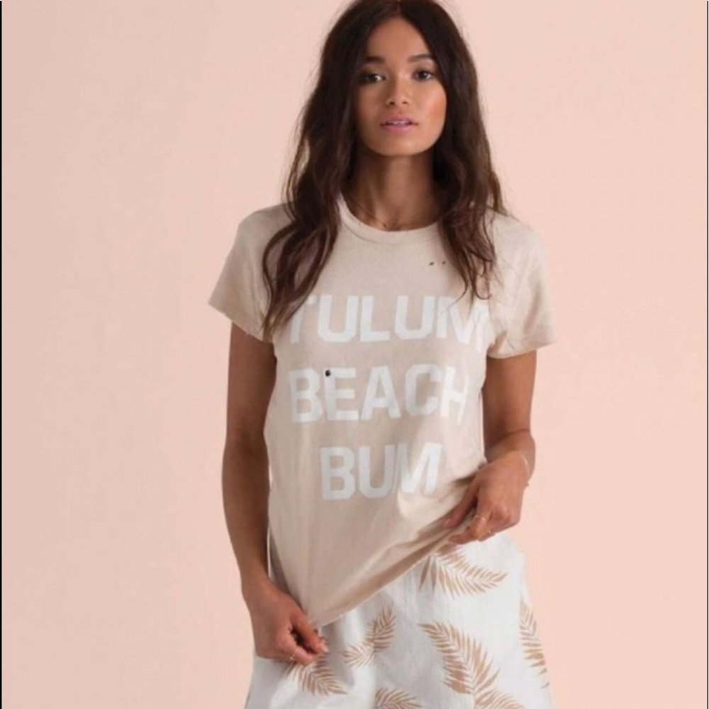 TULUM BEACH BUM” billabong Sincerely Jules T shirt